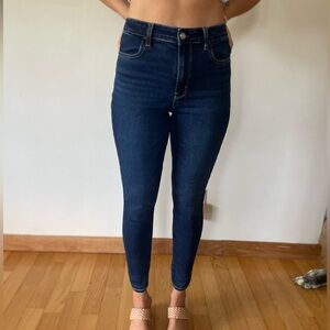 Women's Dark Blue Skinny Jeans